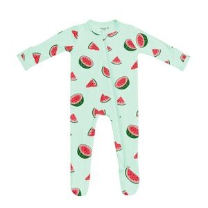 NWT Kyte Baby Zippered Watermelon Footie Newborn
